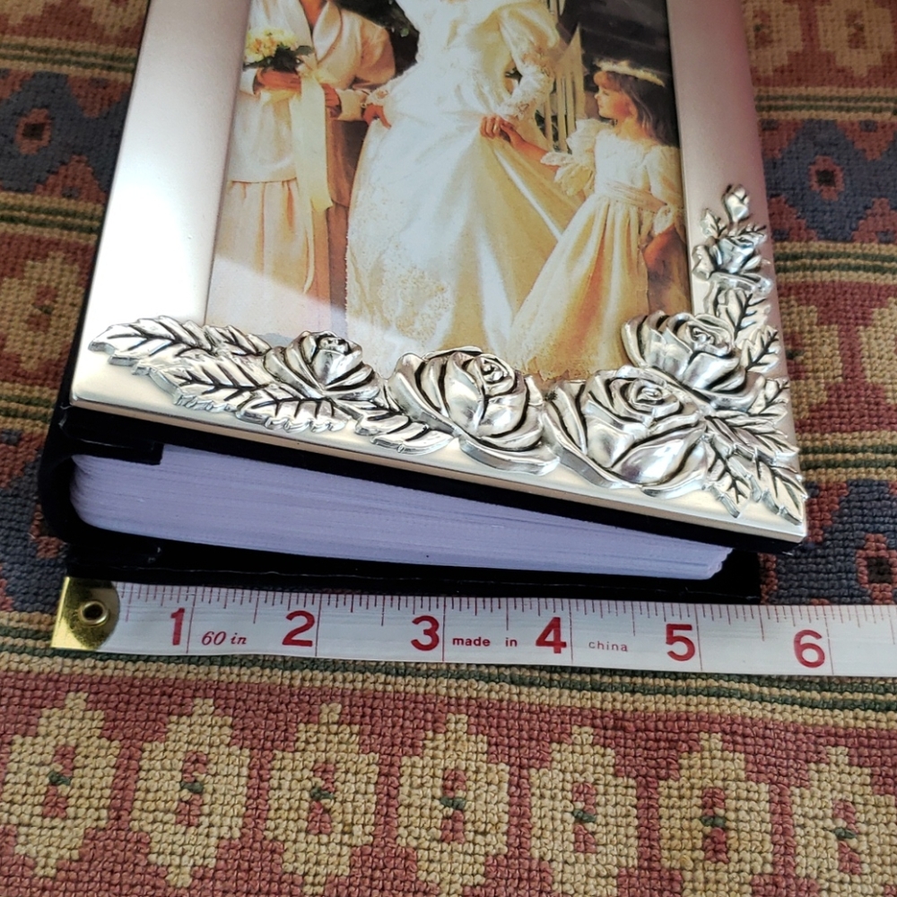 Vintage Roses Photo Album. Flowers. Silverplated - Picture 11 of 14
